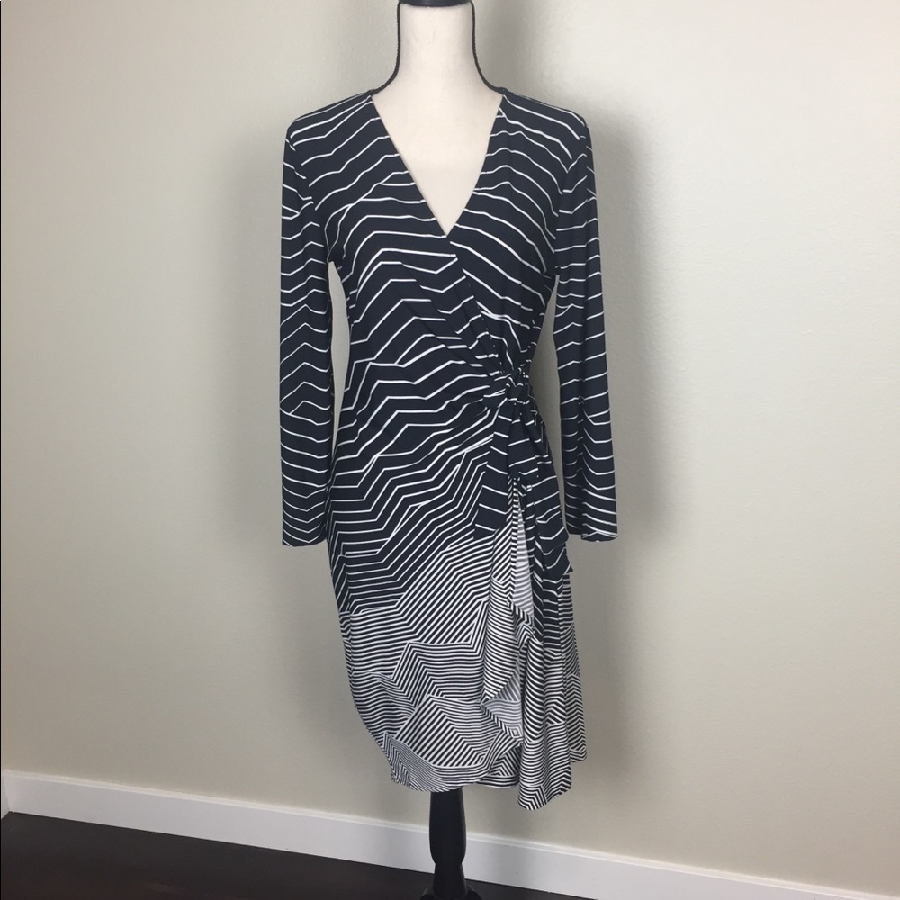BCBG Wrap Dress - Long-sleeve, Like New!